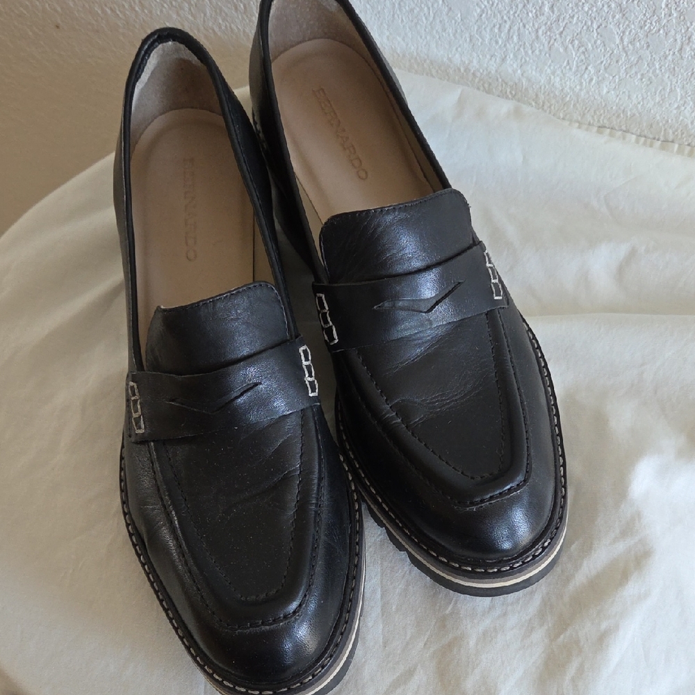 Bernardo Selma Heeled Loafers Size 10